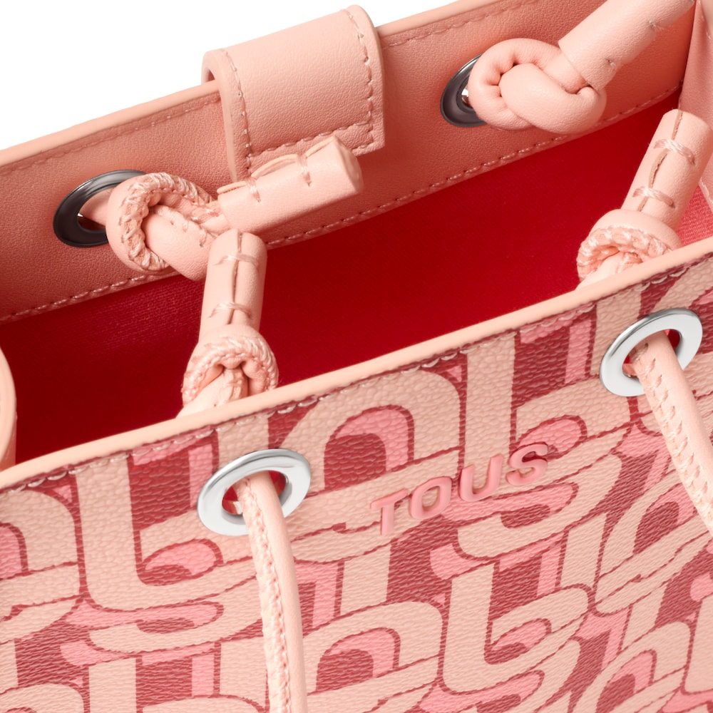 Coral-colored Pop Minibag TOUS MANIFESTO