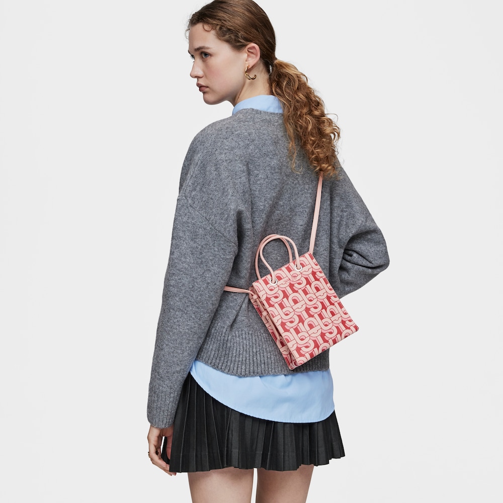 Coral-colored Pop Minibag TOUS MANIFESTO