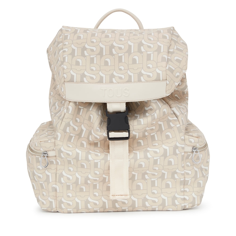 Large beige Backpack TOUS MANIFESTO