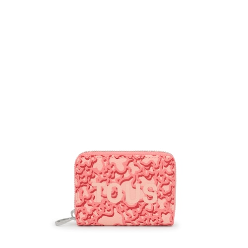 Coral-colored Change purse Kaos Mini Evolution