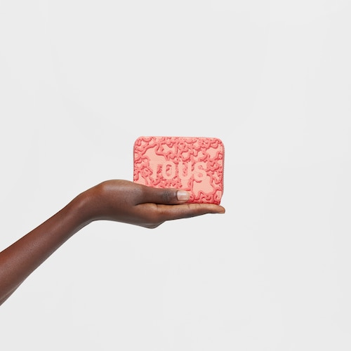 Coral-colored Change purse Kaos Mini Evolution