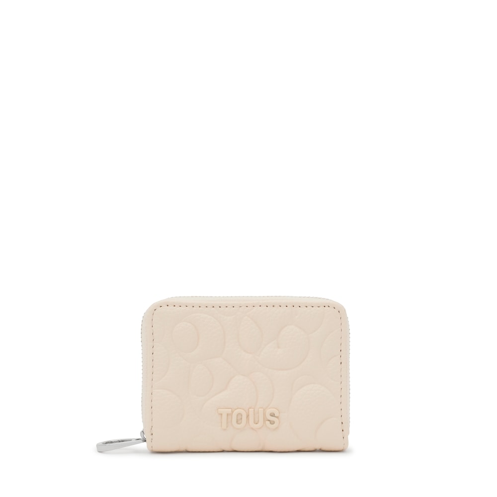 Beige leather Change purse TOUS Greta