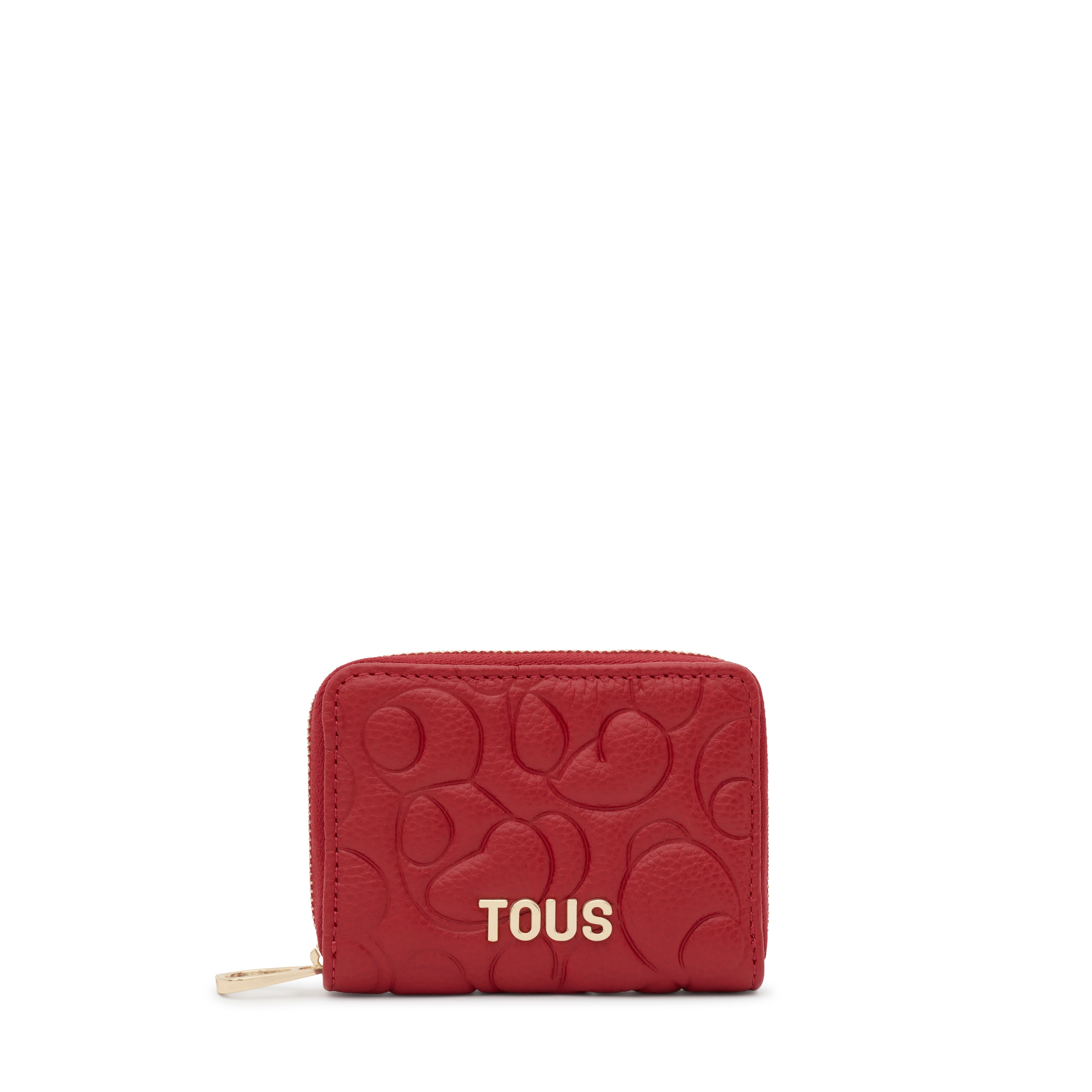 Red leather Change purse TOUS Greta