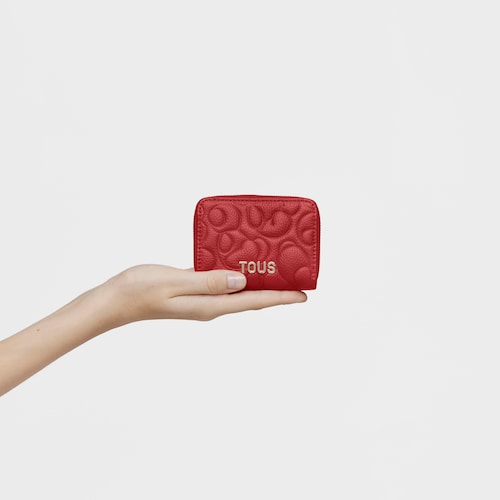 Red leather Change purse TOUS Greta