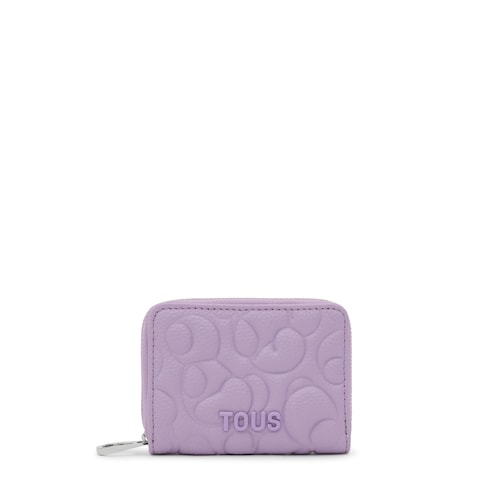 Lilac-colored leather Change purse TOUS Greta