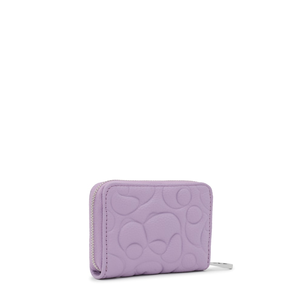 Lilac-colored leather Change purse TOUS Greta
