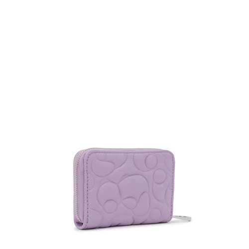 Lilac-colored leather Change purse TOUS Greta