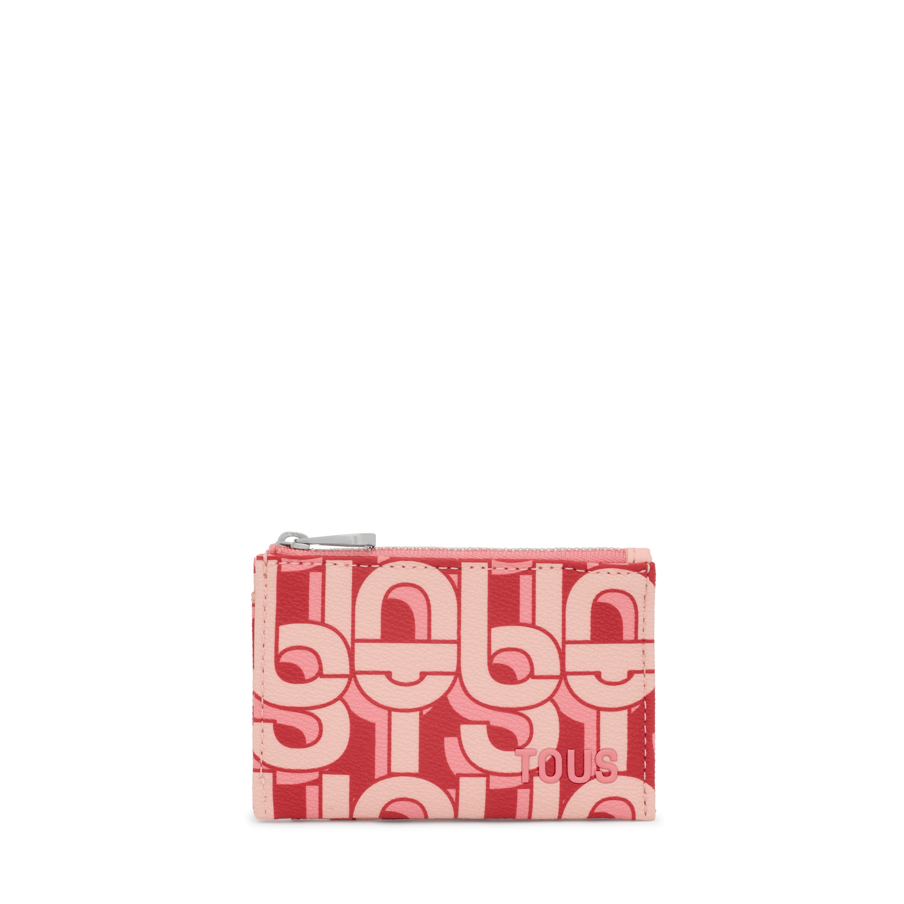 Coral-colored Change purse-cardholder TOUS MANIFESTO