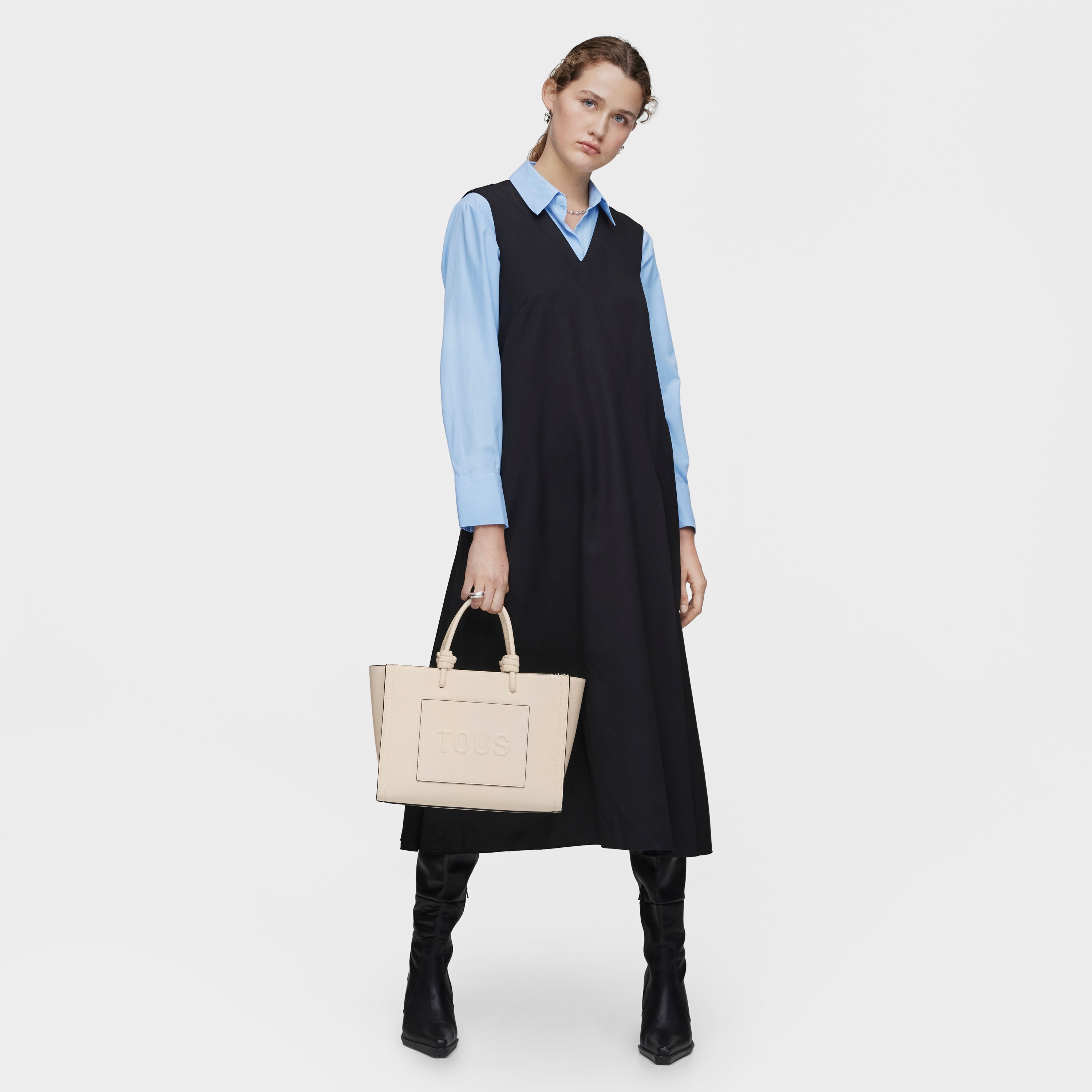 Medium beige Amaya Shopping bag TOUS La Rue New