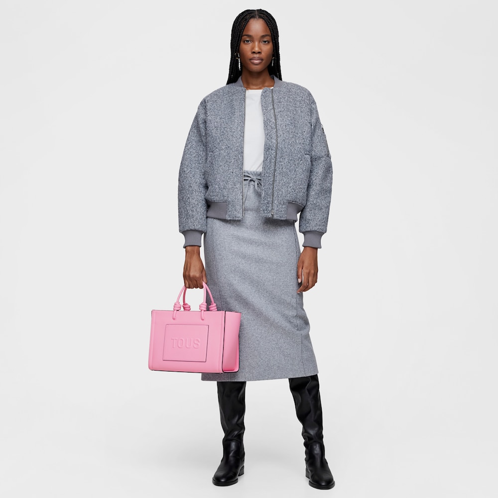 Medium pink Amaya Shopping bag TOUS La Rue New image number 4
