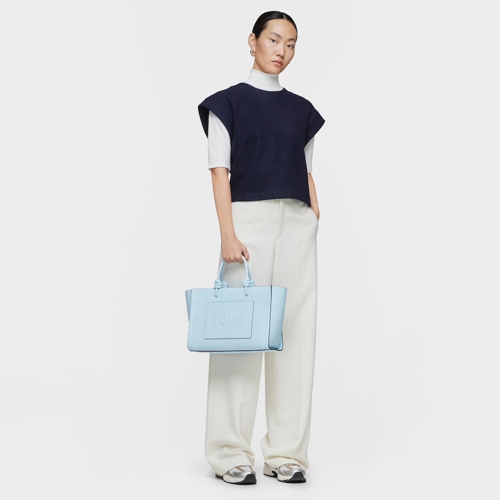 Shopper mediano Amaya azul claro TOUS La Rue New image number 5