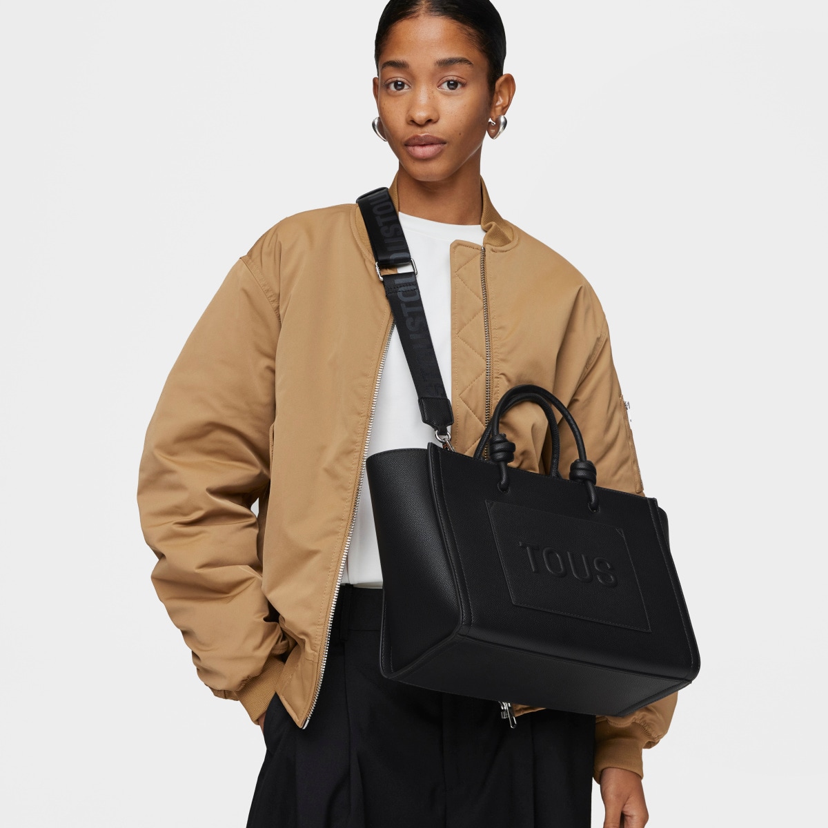 Medium black Amaya Shopping bag TOUS La Rue New
