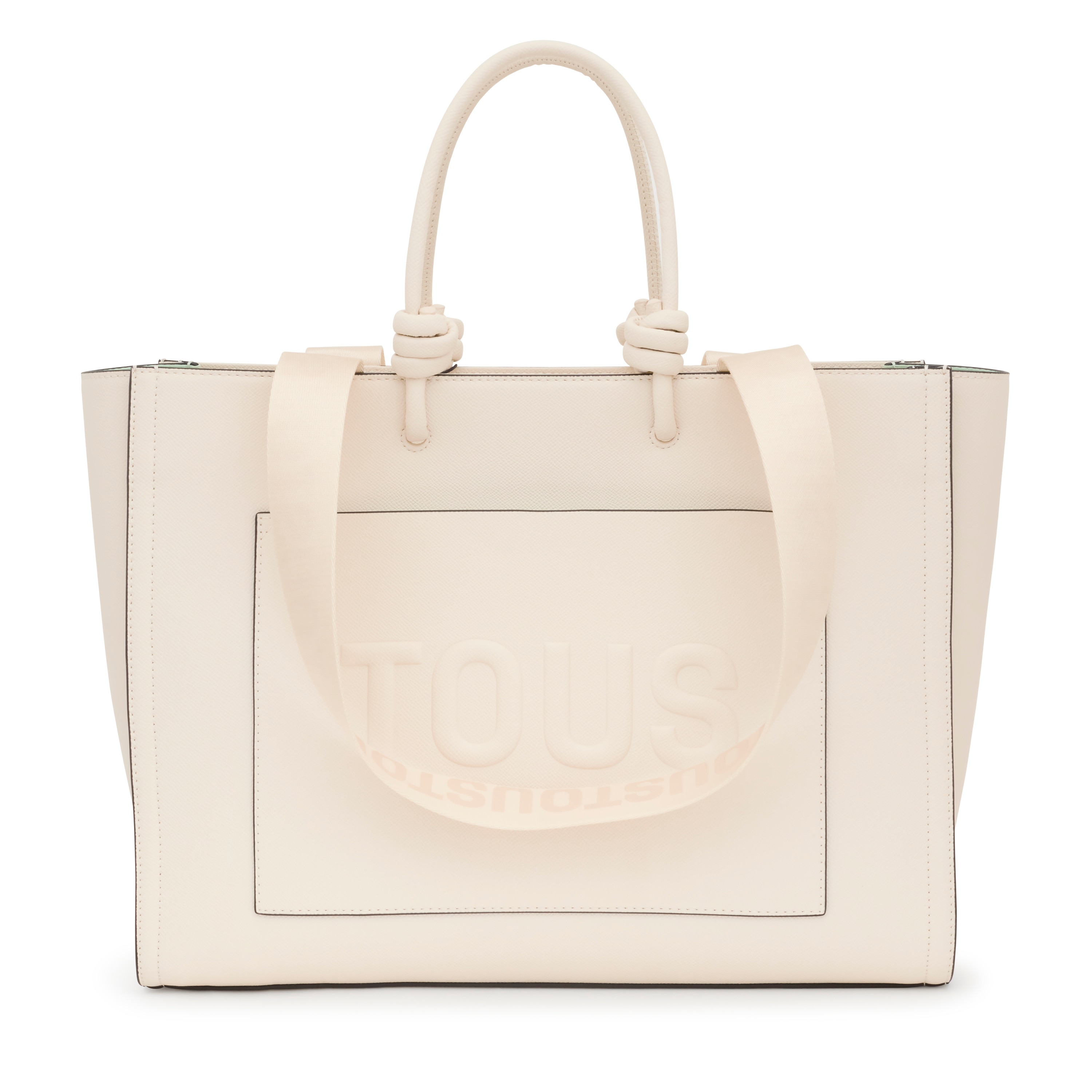 Large beige Amaya Shopping bag TOUS La Rue New