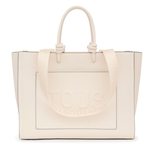Large beige Amaya Shopping bag TOUS La Rue New