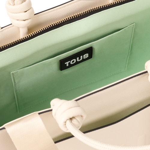 Large beige Amaya Shopping bag TOUS La Rue New