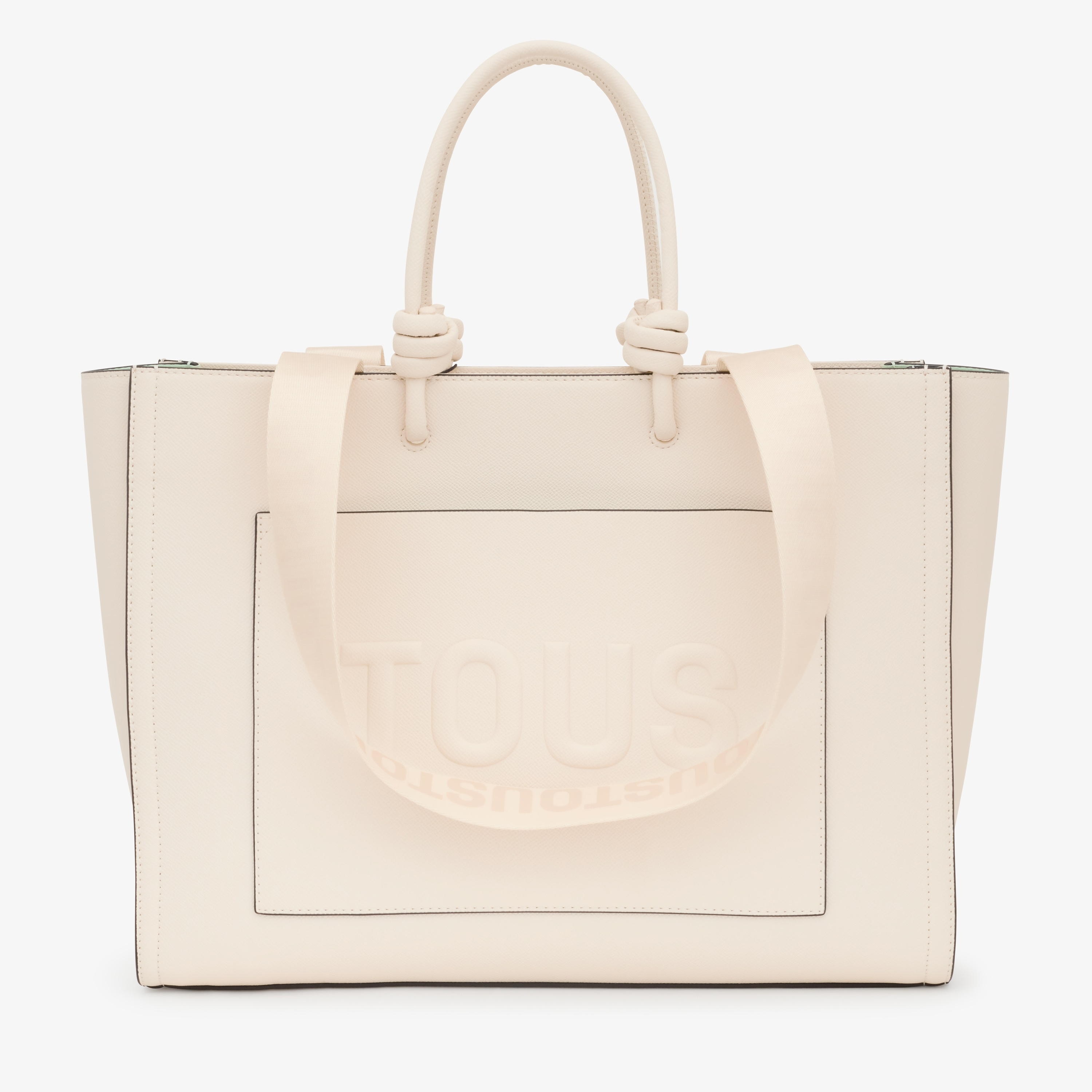 Large beige Amaya Shopping bag TOUS La Rue New