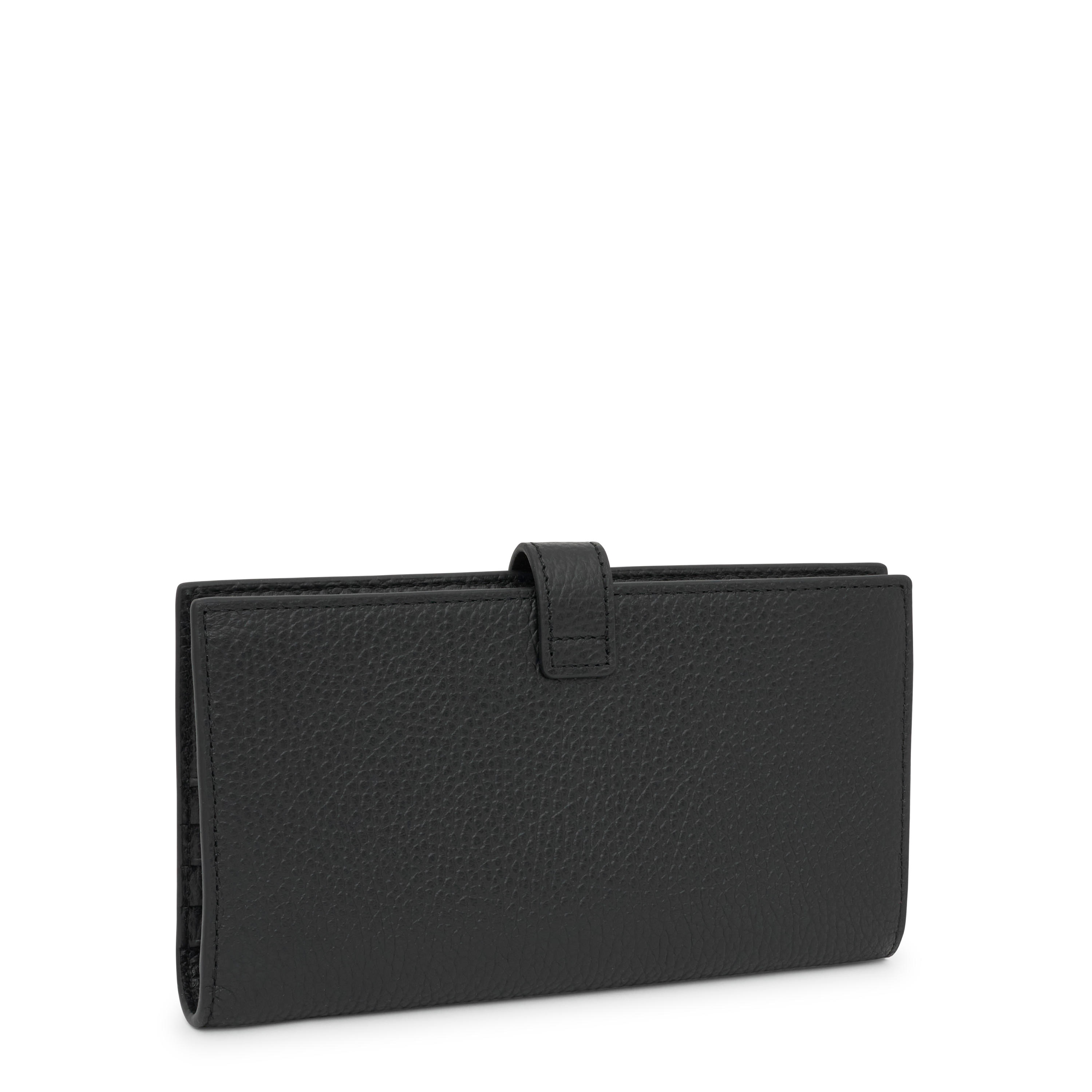Large black leather Flap Wallet TOUS Miranda