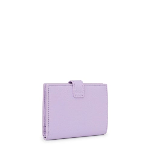 Cartera Flap de piel lila TOUS Miranda