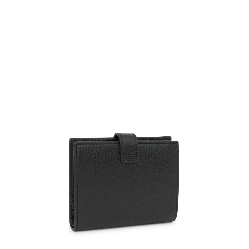 Cartera Flap de piel negra TOUS Miranda