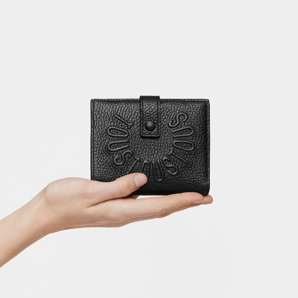 Cartera Flap de piel negra TOUS Miranda