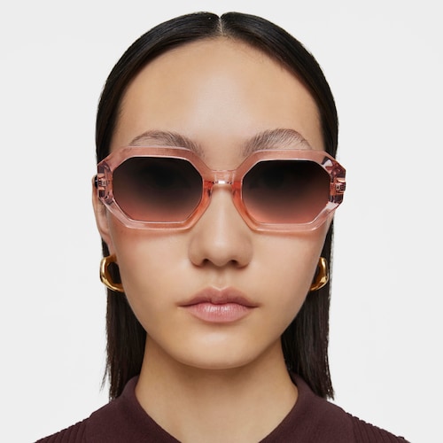 Transparent pink Sunglasses TOUS Geometric
