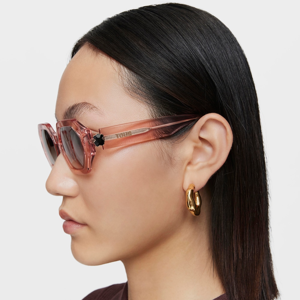 Lunettes de soleil rose transparent TOUS Geometric