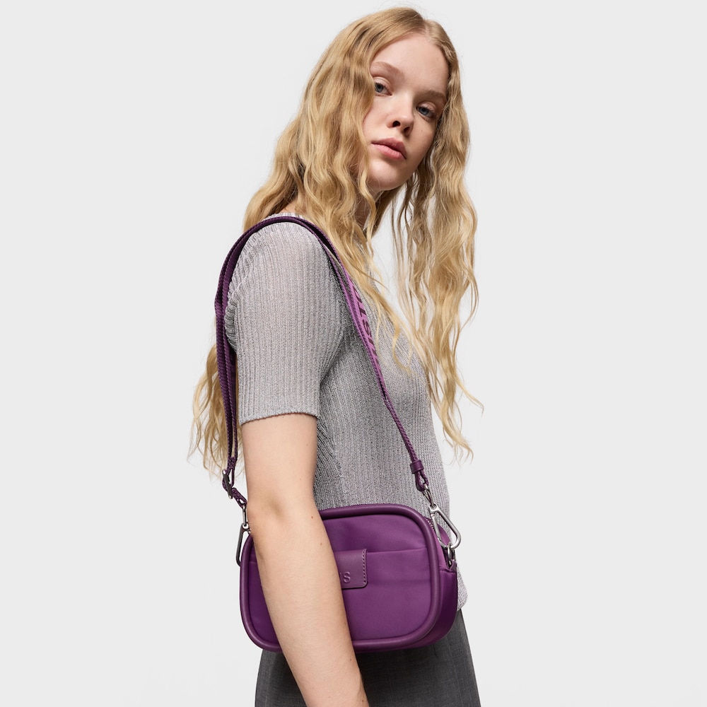 Bandolera Reporter morada TOUS Miranda Soft New