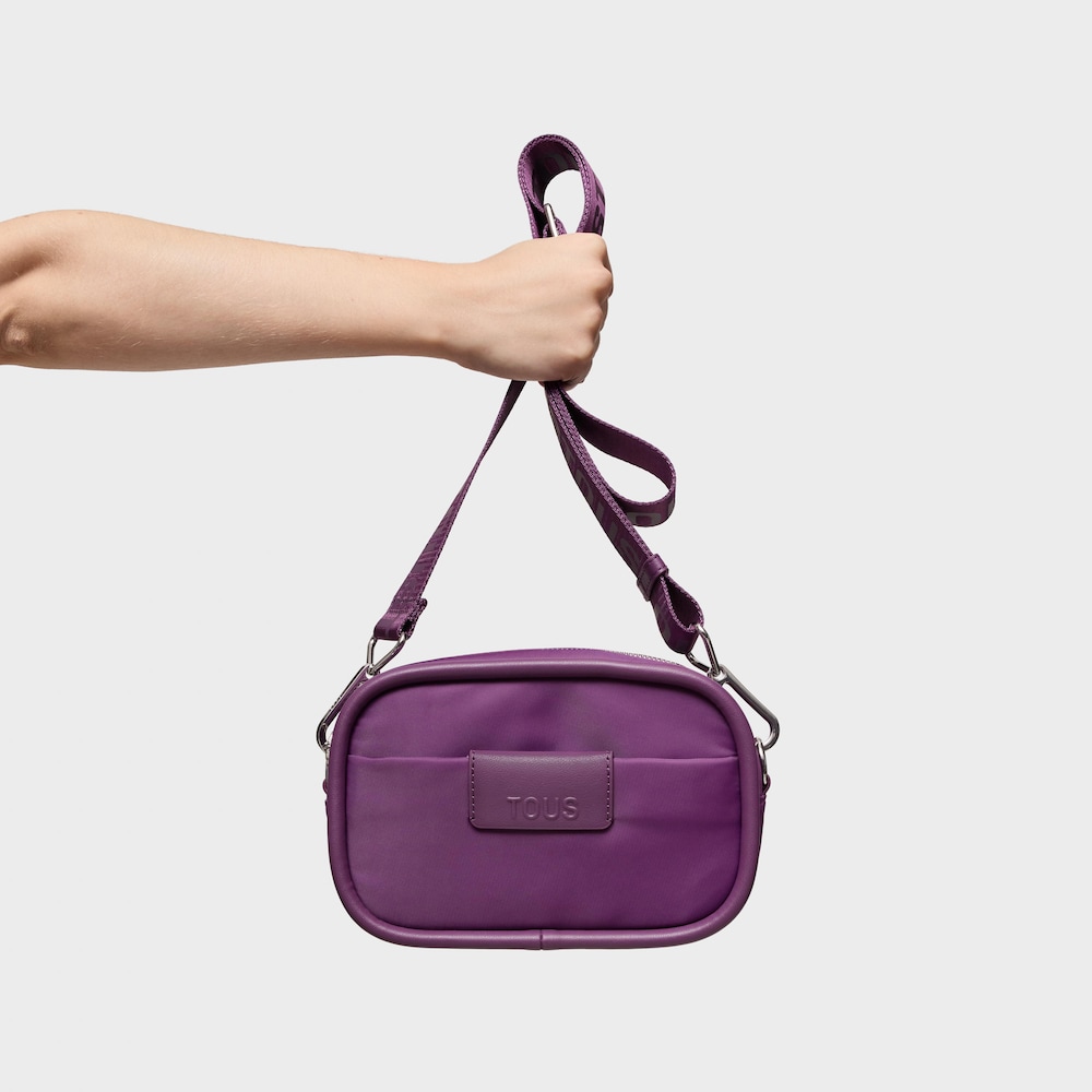 Bandolera Reporter morada TOUS Miranda Soft New