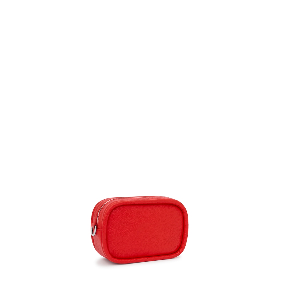 Red leather Crossbody Reporter bag TOUS Miranda
