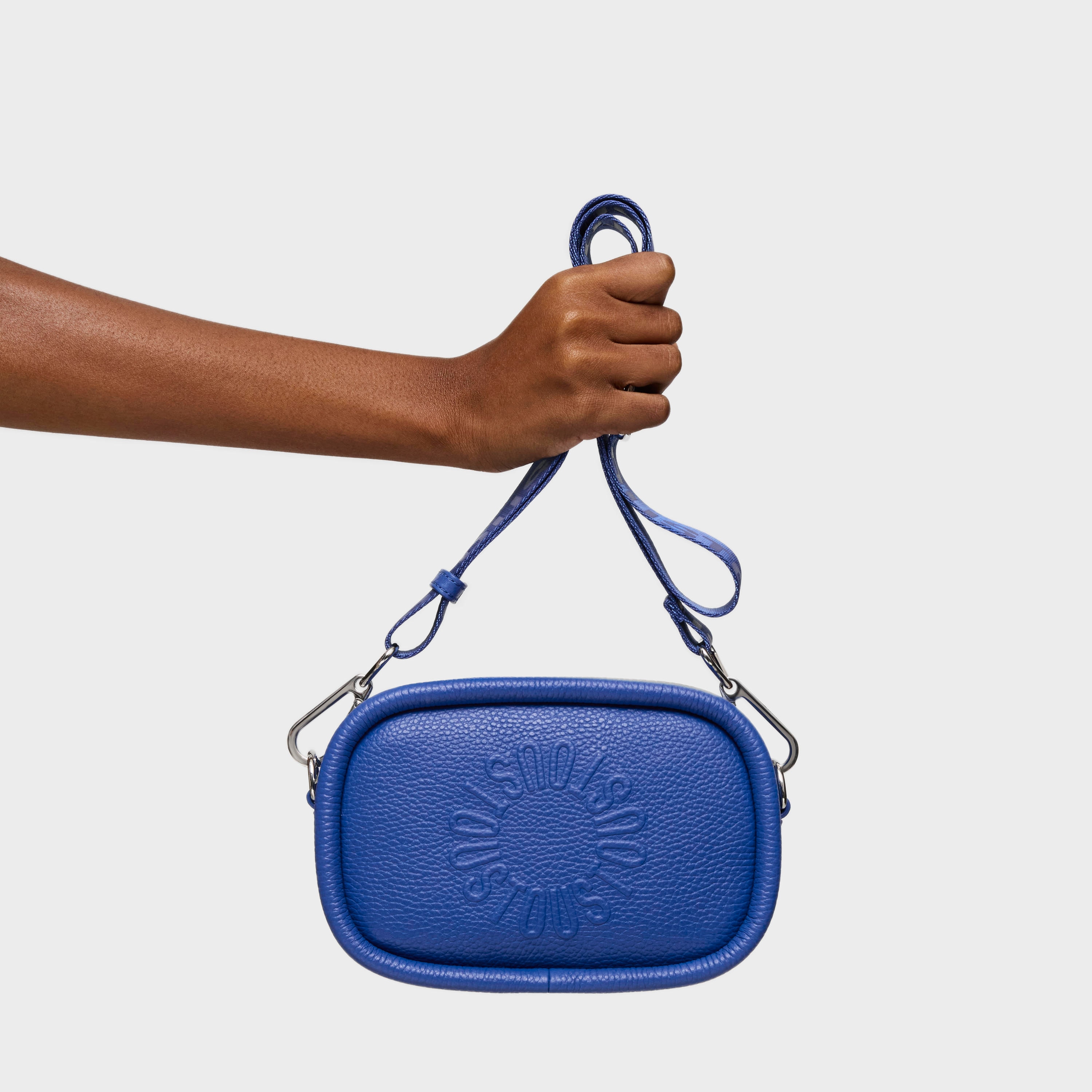Electric blue leather Crossbody reporter bag TOUS Miranda