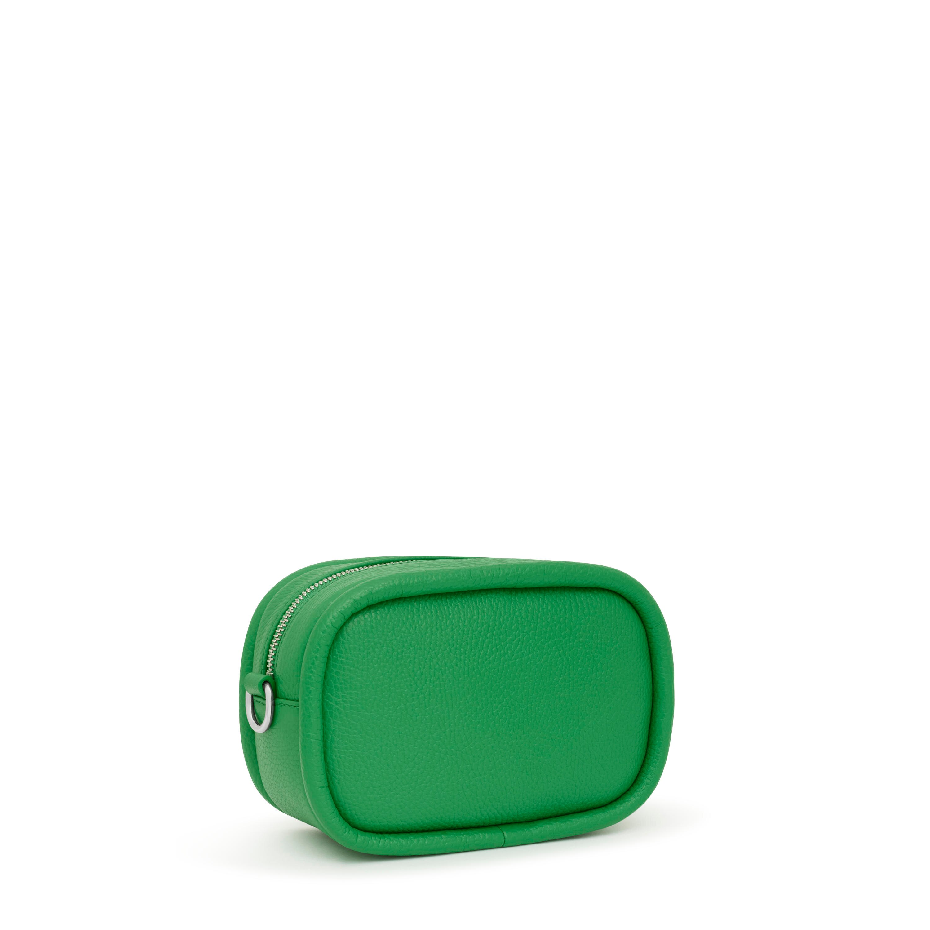 Green leather Crossbody reporter bag TOUS Miranda