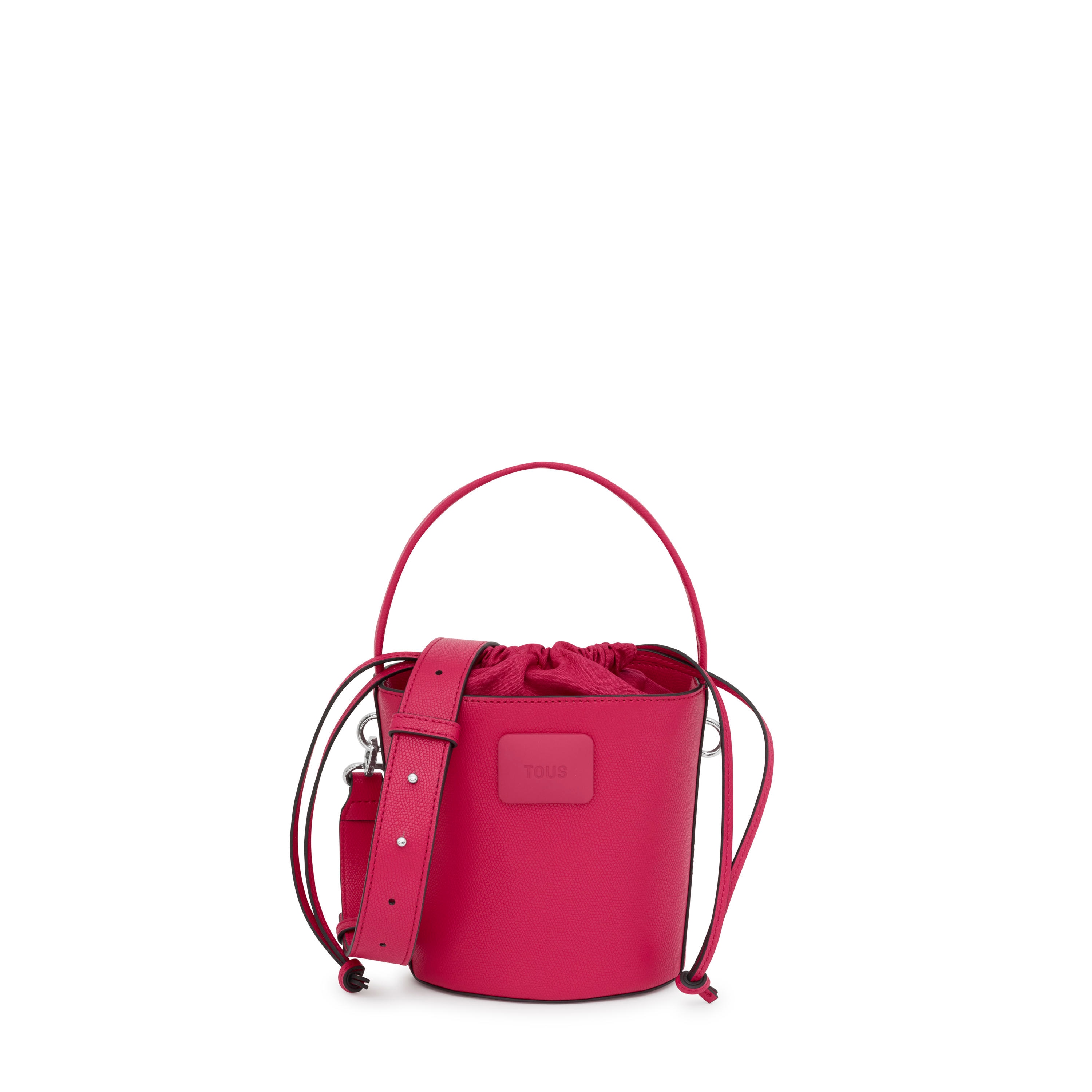 Small fuchsia-colored Bucket bag TOUS Lucia