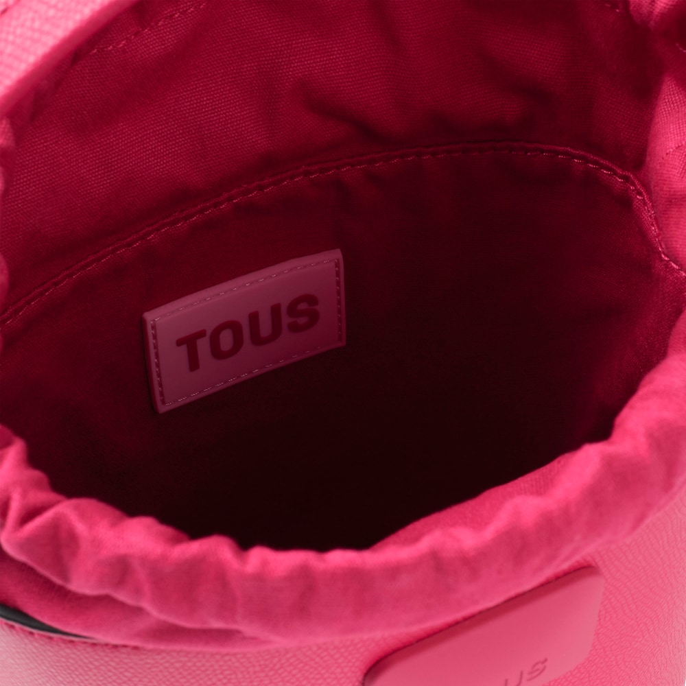 Small fuchsia-colored Bucket bag TOUS Lucia