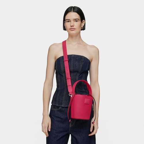 Small fuchsia-colored Bucket bag TOUS Lucia
