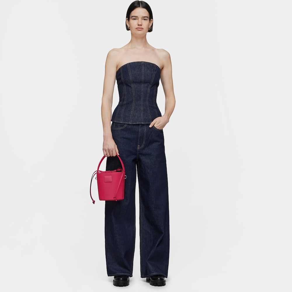 Small fuchsia-colored Bucket bag TOUS Lucia