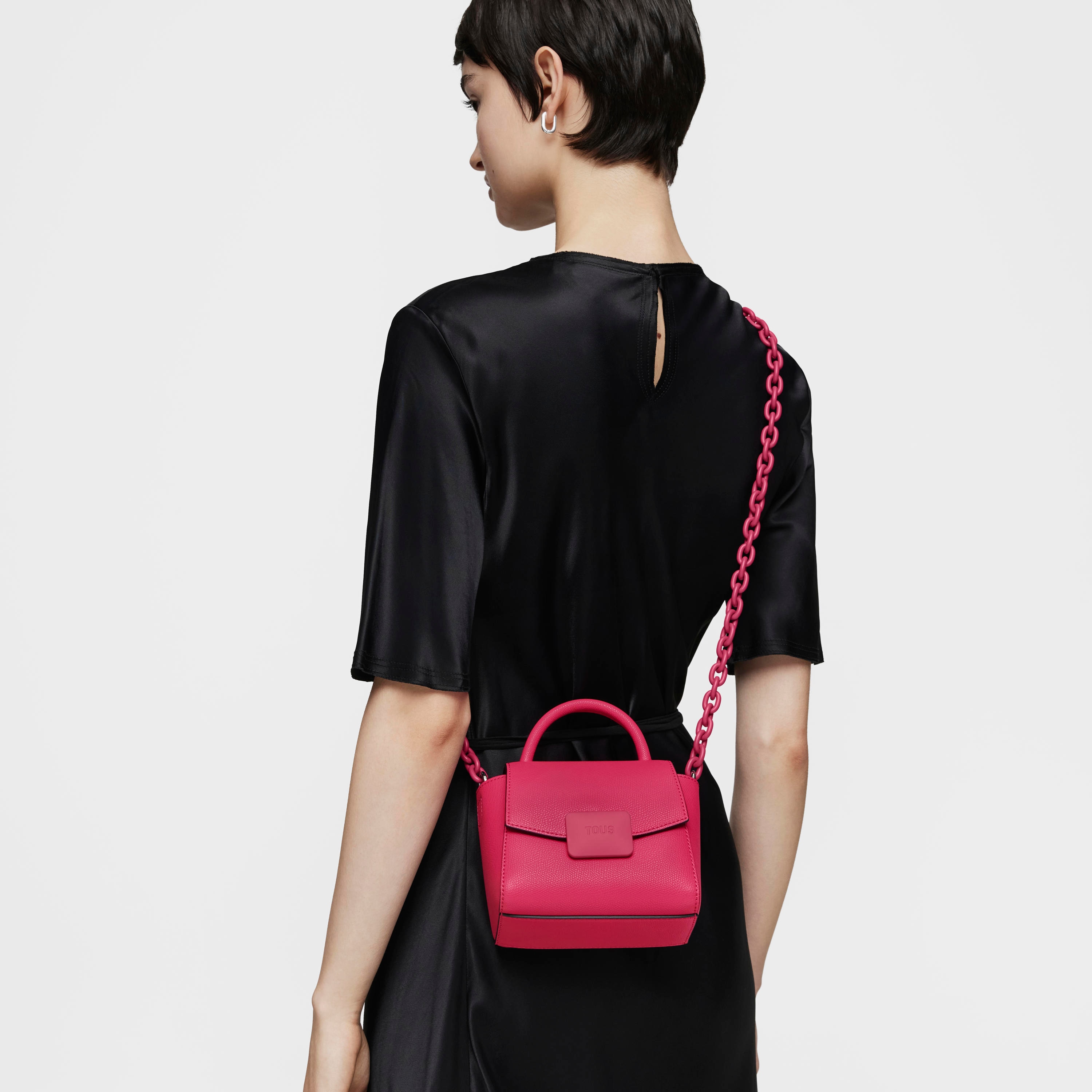 Fuchsia-colored Crossbody minibag TOUS Lucia