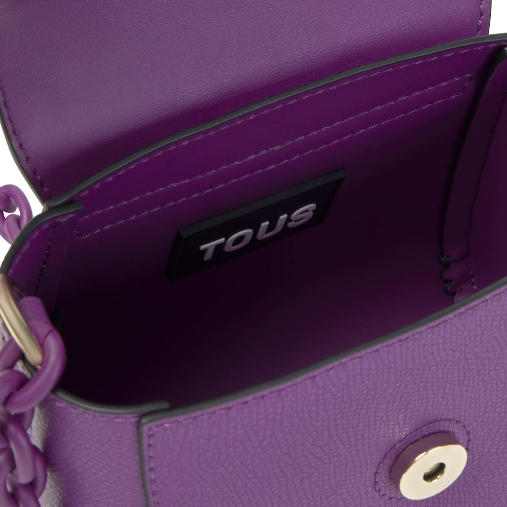 Mini bandolera morada TOUS Lucia
