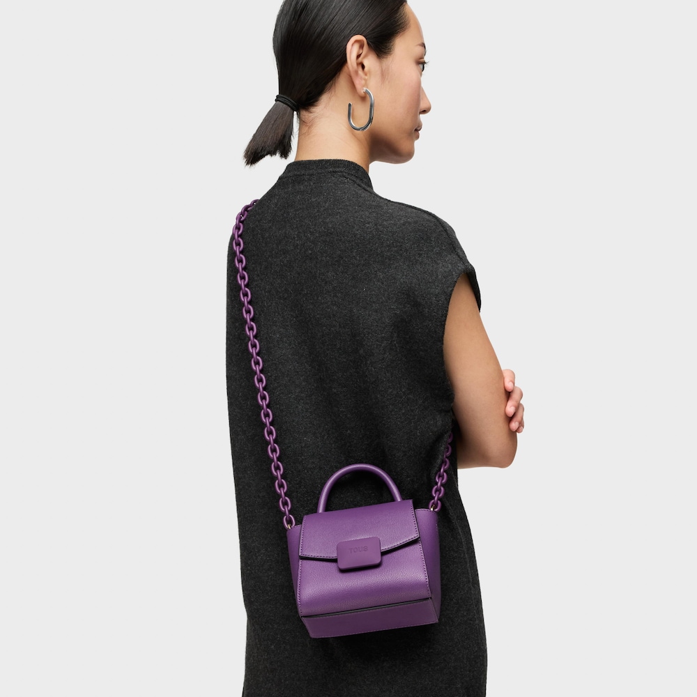 Mini bandolera morada TOUS Lucia