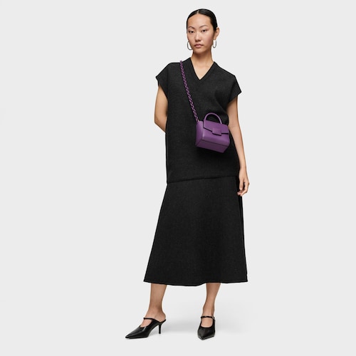 Mini bandolera morada TOUS Lucia