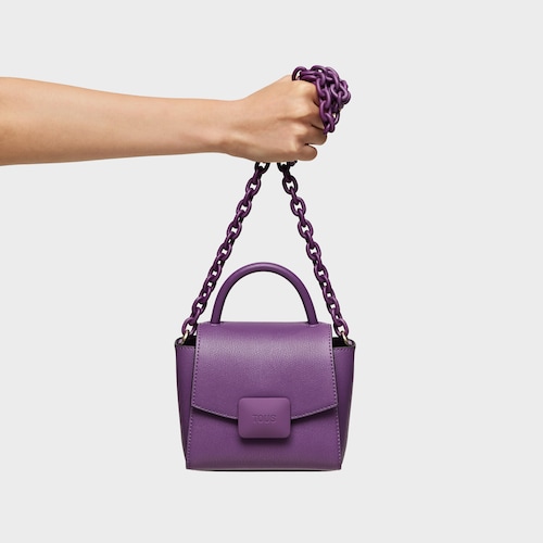 Mini bandolera morada TOUS Lucia