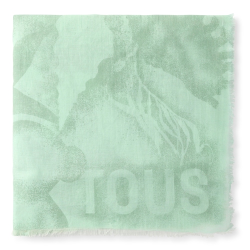 Stone gray and mint green Foulard TOUS Alda