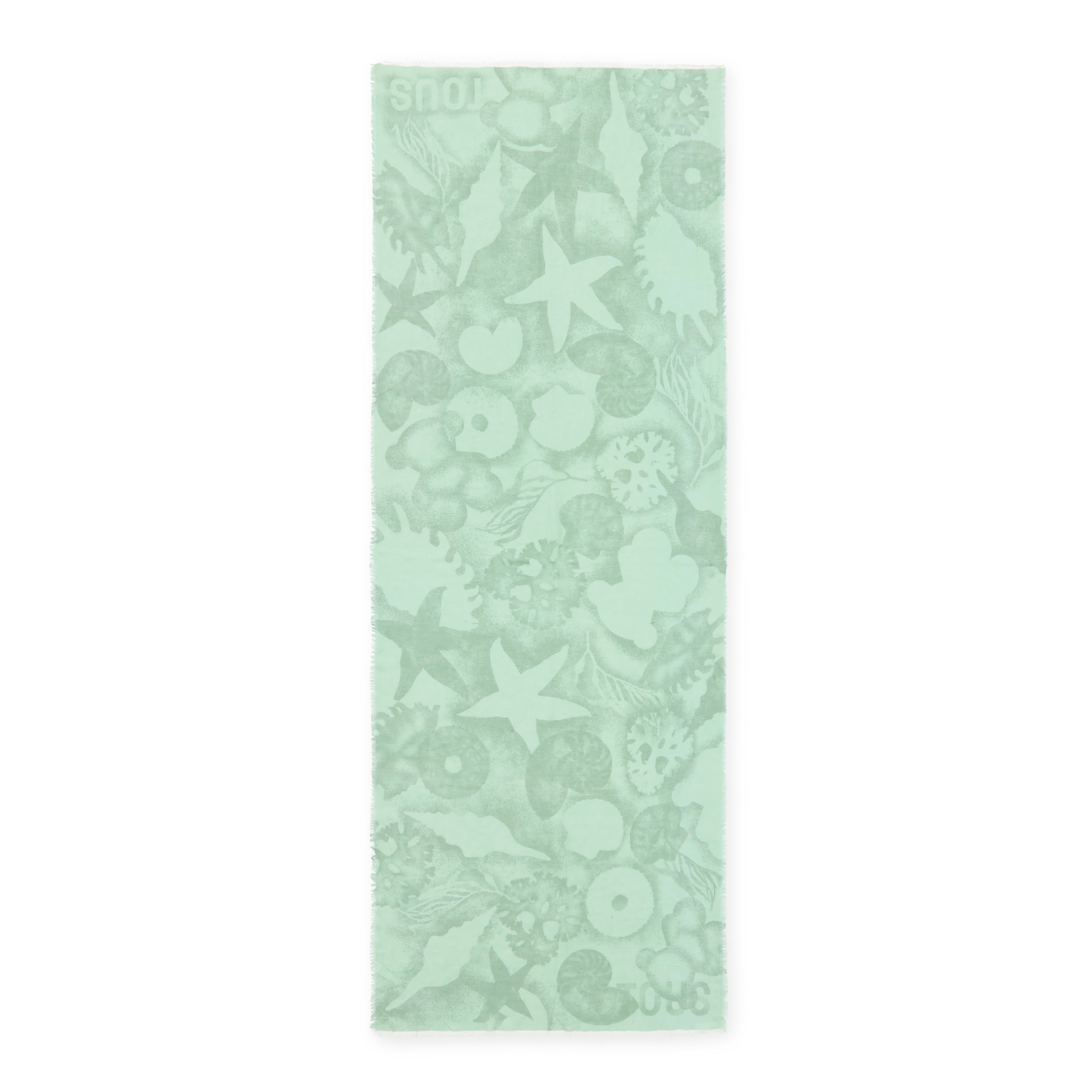 Stone gray and mint green Foulard TOUS Alda