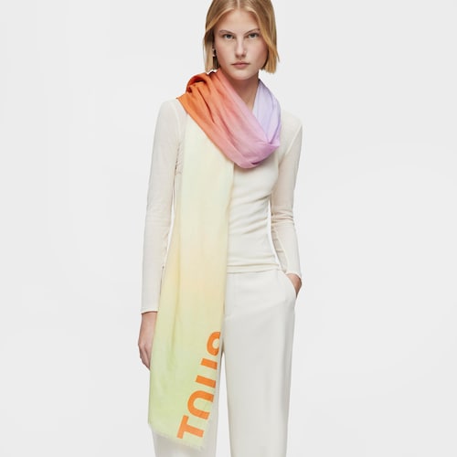 Orange-colored Foulard TOUS Ombré
