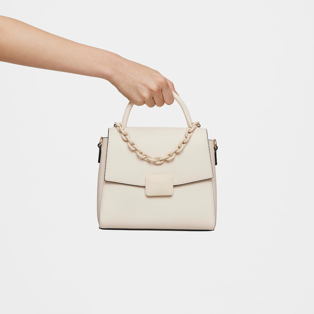 Bandolera peque&ntilde;a beige TOUS Lucia