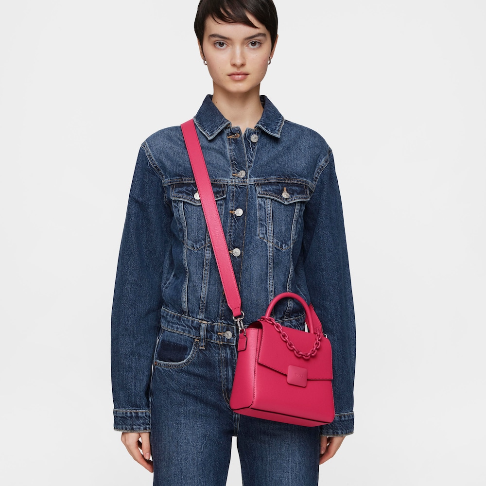 Small fuchsia-colored Crossbody bag TOUS Lucia