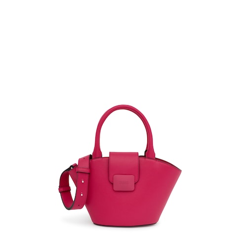 Small fuchsia-colored Tote bag TOUS Lucia