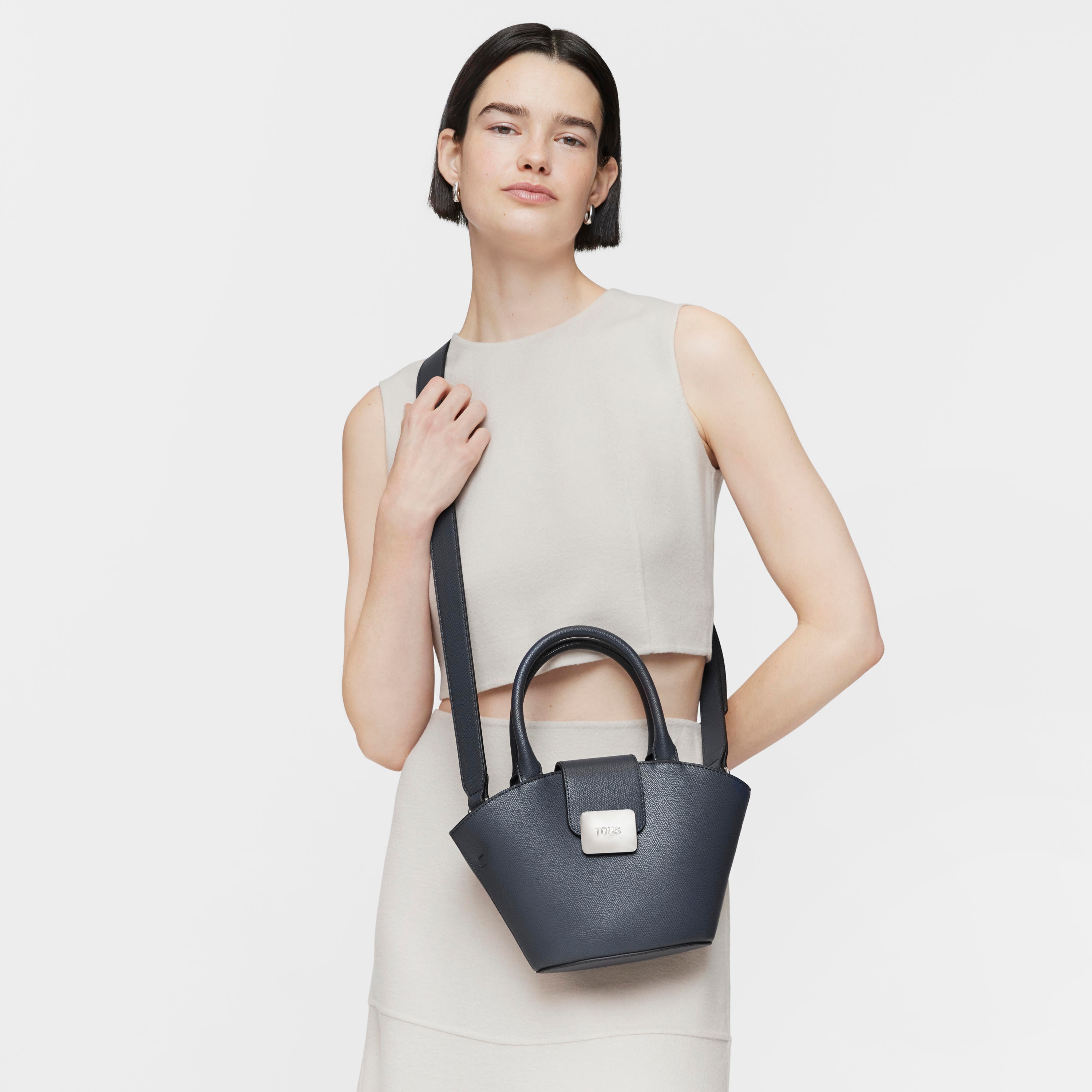 Small dark gray Tote bag TOUS Lucia