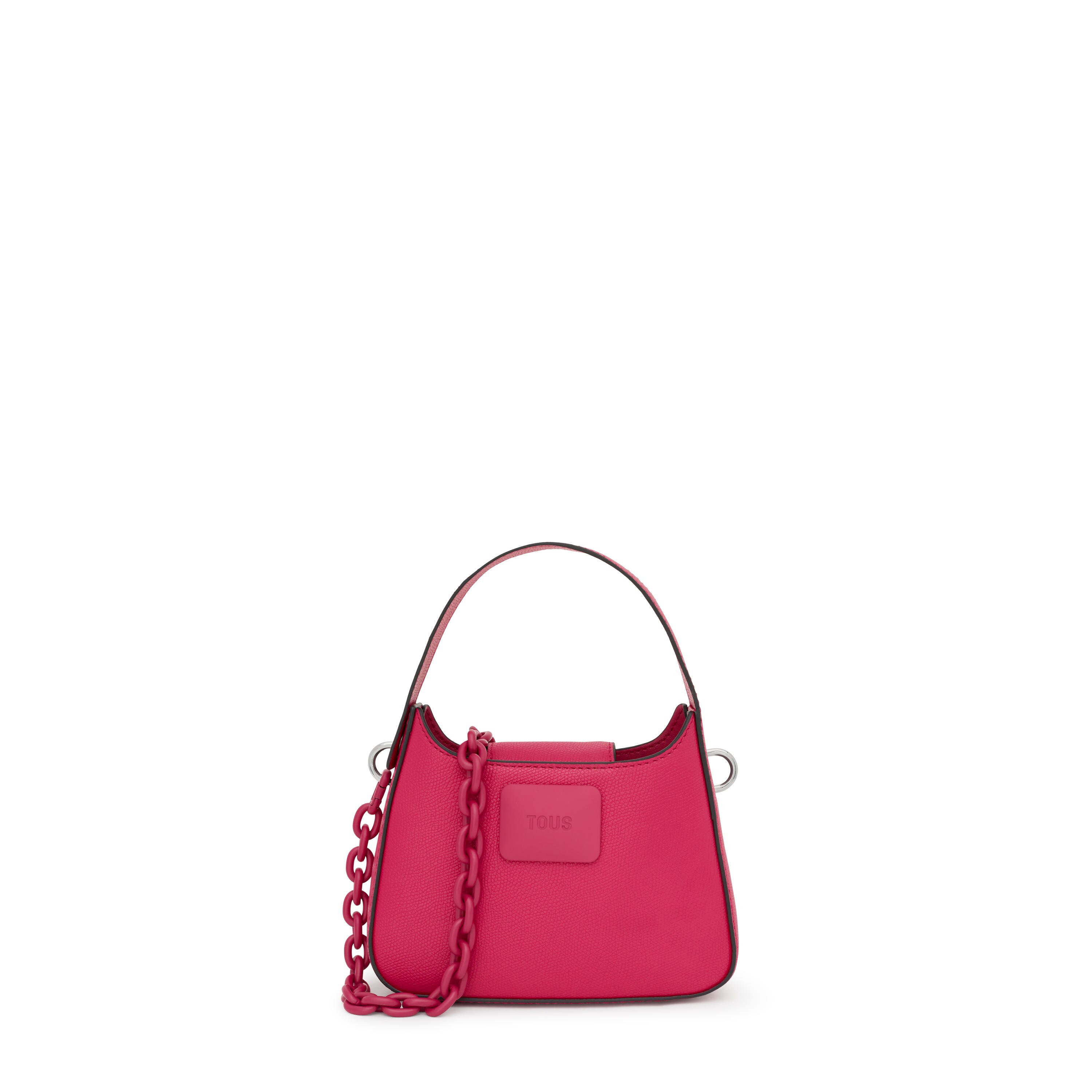 Fuchsia-colored Shoulder minibag TOUS Lucia