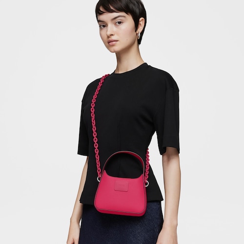 Mala de ombro TOUS Lucia f&uacute;csia