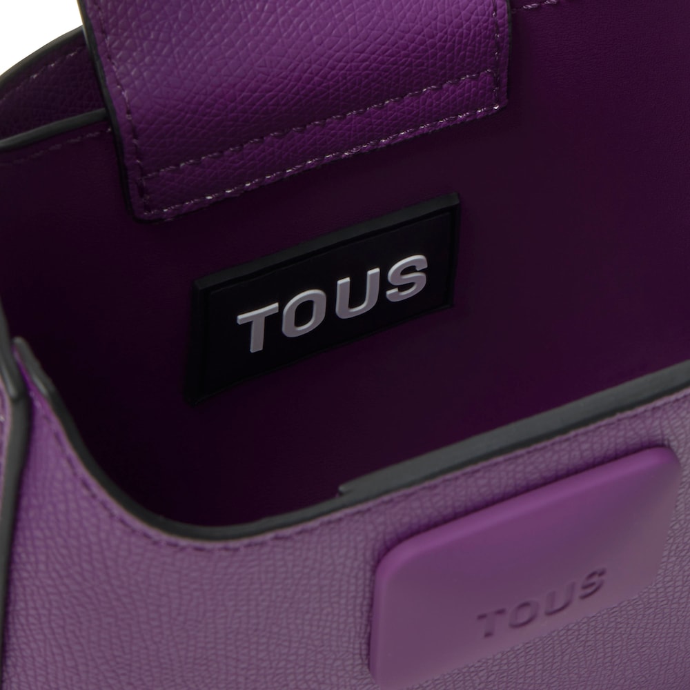 Mini bolso de hombro morado TOUS Lucia image number 2